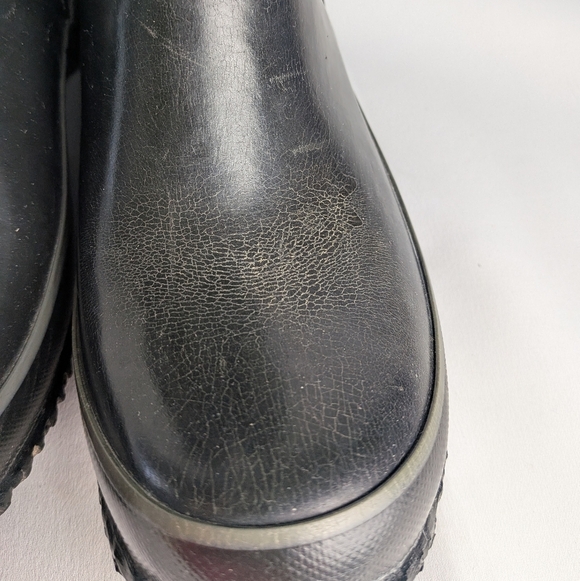 BOGS Armourboot Women Size 7 Black Color Rubber Everdry Durafresh Rain Boots - Picture 3 of 9